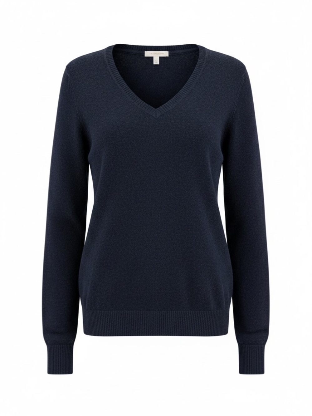 C by Bloomingdale's Cashmer Soft Navy Blue Sweater Size Medium